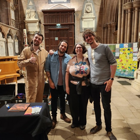 Me with the Longest Johns in Lichfield Cathedral